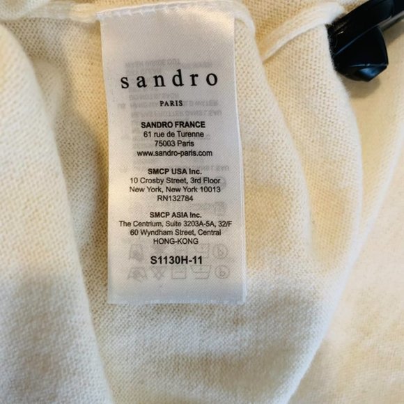 New Sandro Paris Coline wool & Cashmere Sweater dress - Picture 10 of 11